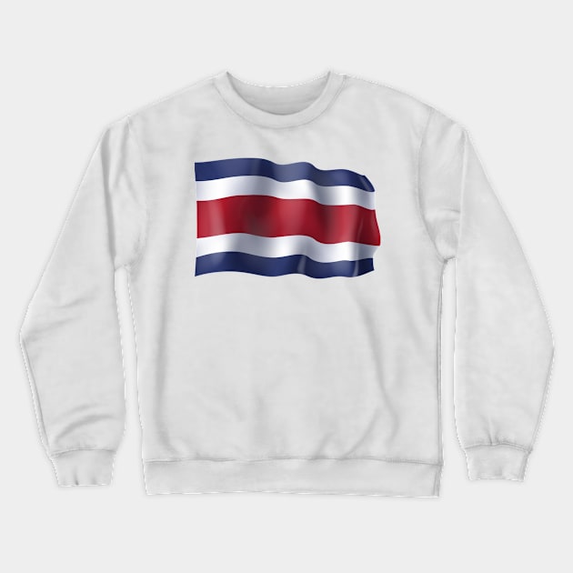 Costa Rica flag Crewneck Sweatshirt by SerenityByAlex